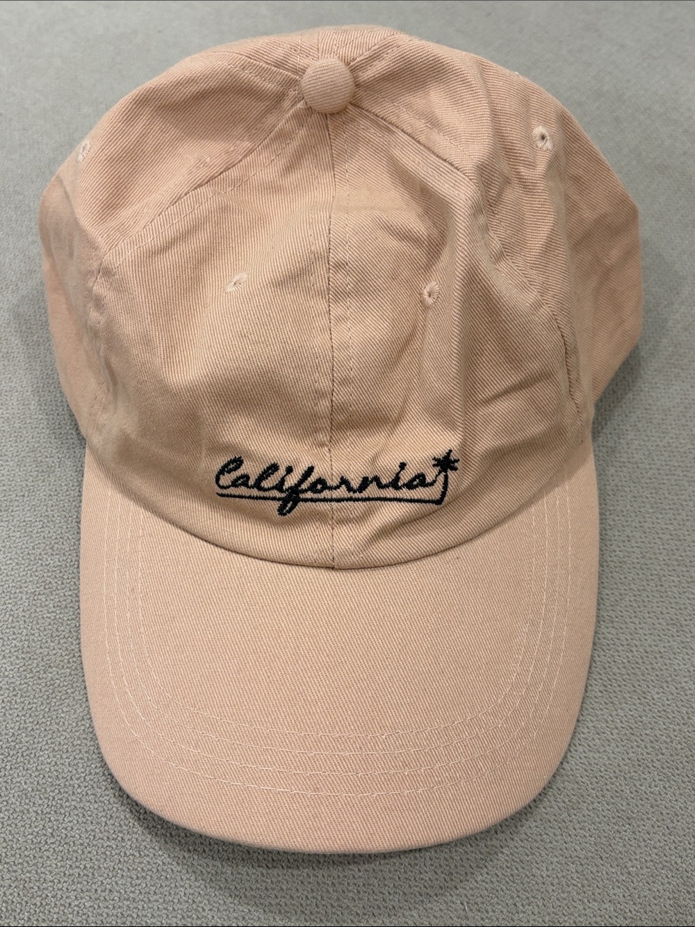 California Embroidered Beige Baseball Cap New Without Tags
